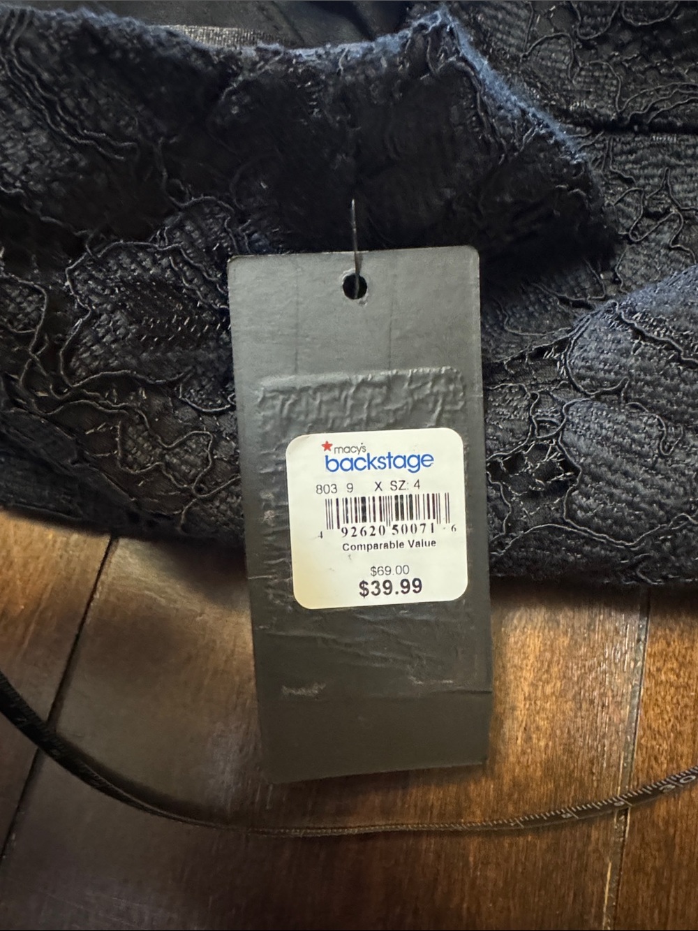 NWT Guess lace midi dress black - Picture 4 of 4